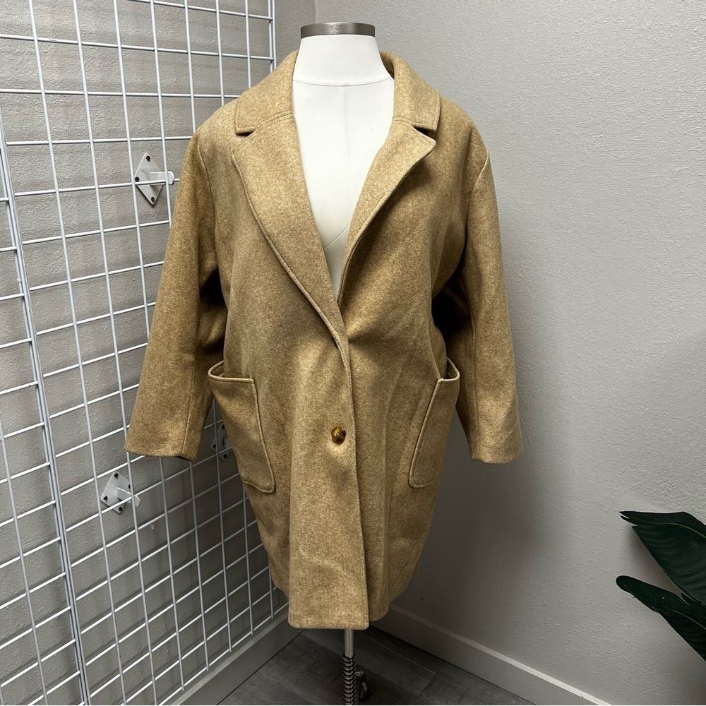 Old Navy Soft Brushed Button Front Coat - Size 4x - image 1